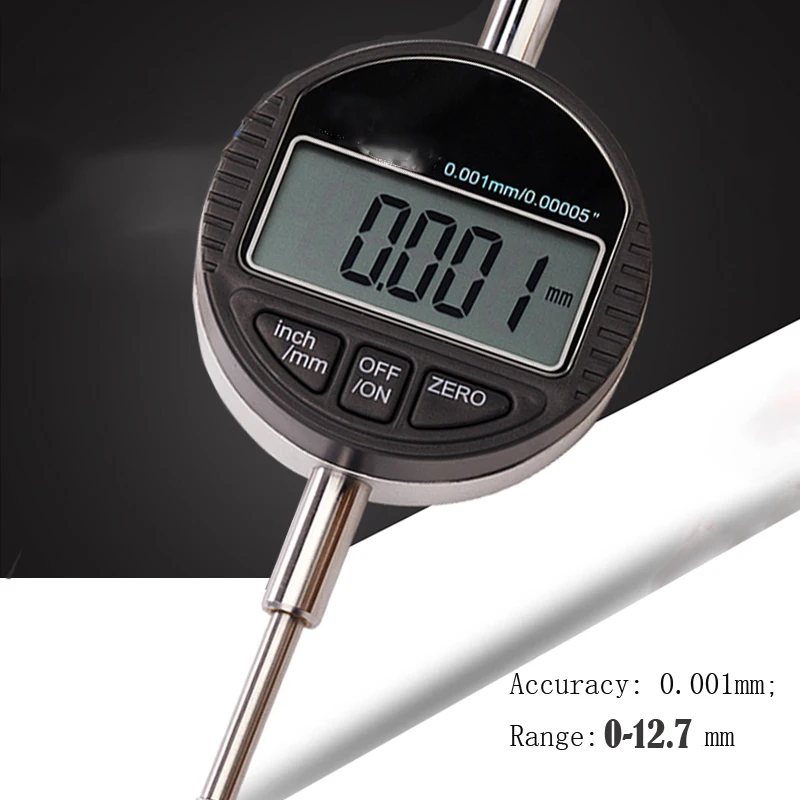 0 12.7mm digital indicator 0.001 digital dial indicator electronic dial