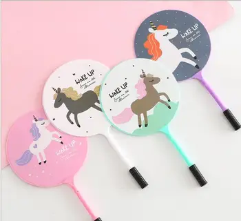 

48pcs/lot Novelty Unicorn Cool Fan Ballpoint Writing Pens Promotional Office Study Material Pens Birthday Party Takeaways Favors