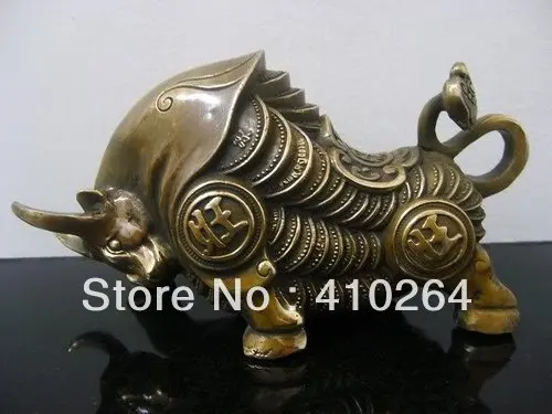 

BOEUF EN BRONZE EN LAITON TIBETAIN DE BULL DE STATUE discount 30%