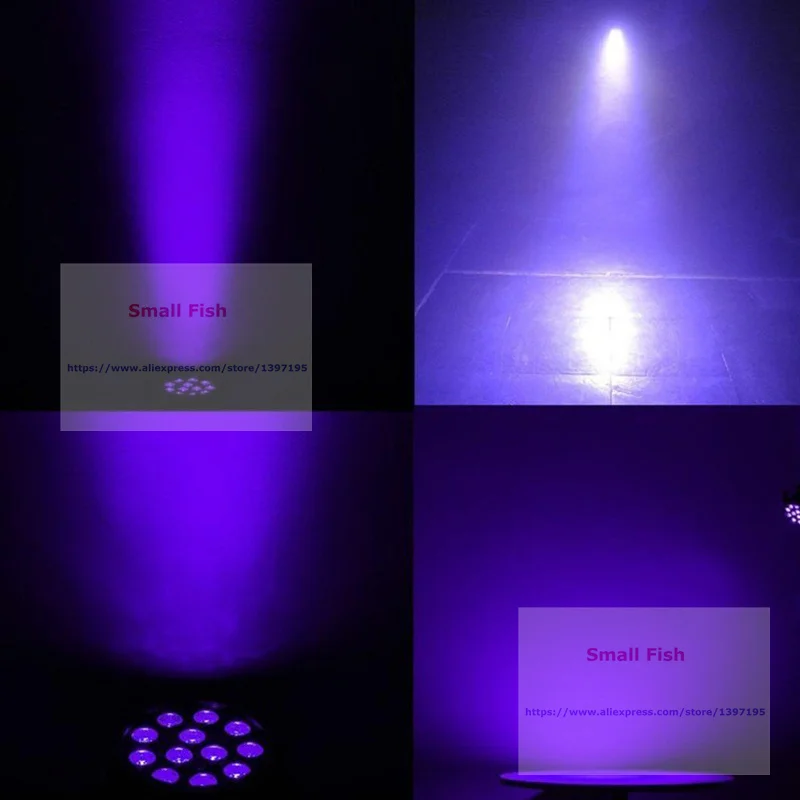30 шт Мини Размер 12 X3W УФ одного Цвет светодио дный этапе Par огни ультрафиолетового светодио дный Spotligh лампа с DMX512 для Новогоднее украшение