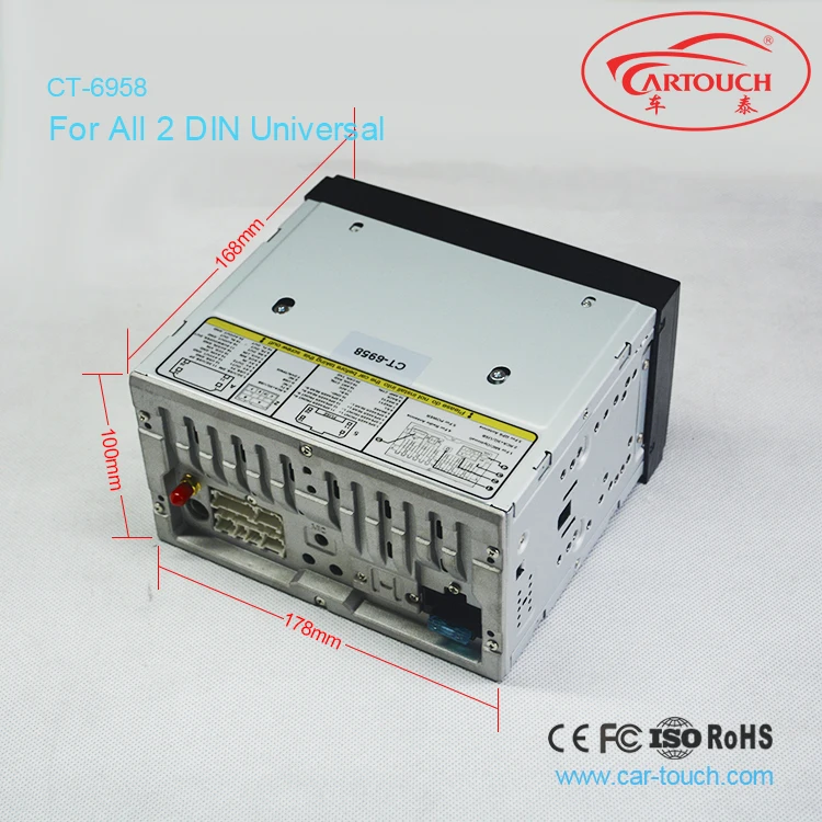 Excellent 6.95 inch wince 6.0 in dash 2 din Car DVD Player audio HD Touch Screen 1080p Video Wifi 3G GPS Stereo for Nissan Hyundai Honda 3