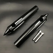 Черный алюминиевый шип Заготовка " Руль стояки для Harley Softail Dyna Sportster custom 8" Rise