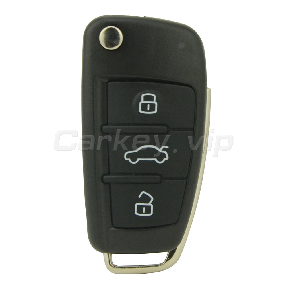 Remotekey 2 шт. 8P0837220D 3 кнопки 433 МГц ID48 чип HU66 лезвие 8P0 837 220 D для Audi A3 TT 2006-2013 флип дистанционный ключ