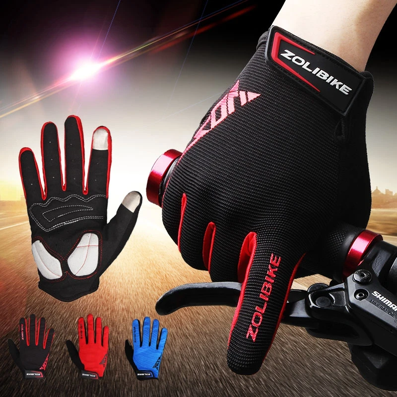

full Finger Cycling Gloves for men Antiskid 3D Padded Pro Road MTB Glove Guantes Breathable Cycling Bicycle Bike Gloves Men