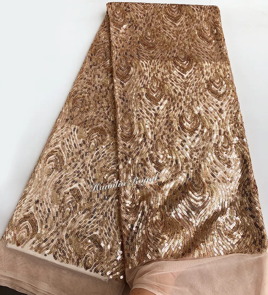 Васильковые, золотые 2 оттенка французское кружево с блестками африканский тюль кружевной ткани высокого качества 5 ярдов в штуке
