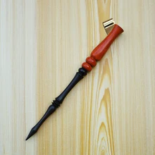 Роскошный английский каллиграфия медной косой дерево DIP Держатель ручки ручной работы Винтаж подарок обмакнуть перо