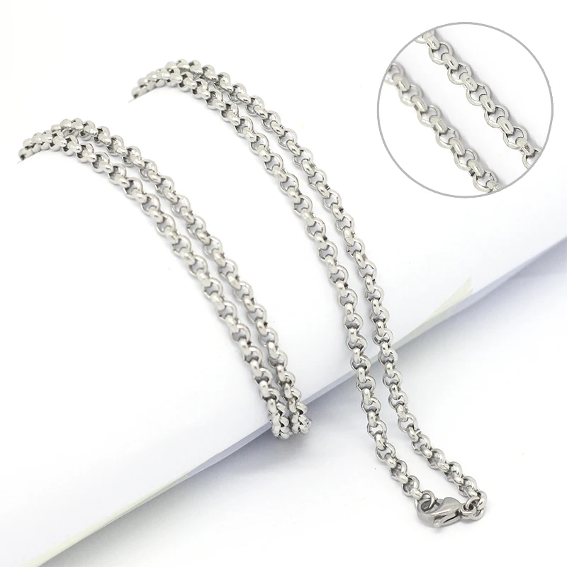 10pcs/lot stainless steel rolo necklace chain for glass floating locket | Украшения и аксессуары
