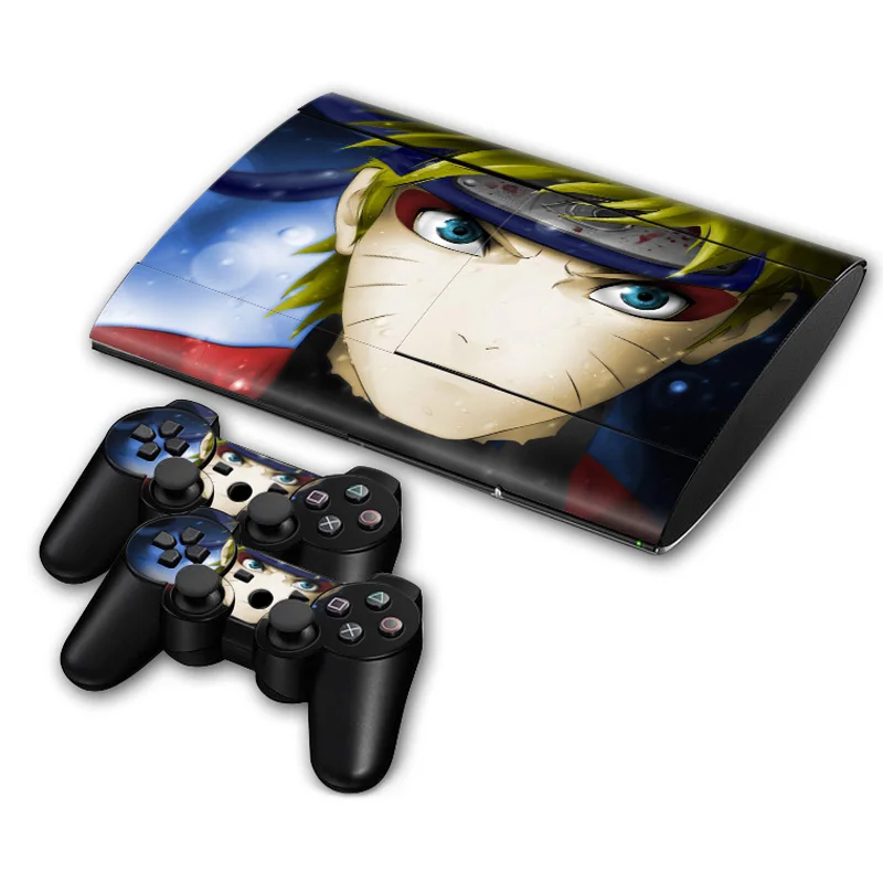 

Hot Vinyl Skin Sticker Protector For PS3 Super slim 4000 with 2pcs Controllers skins Stickers