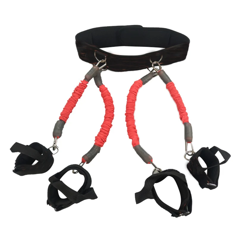 200lbs Resistance Bands Boxing Fitness Training Belt Leg Strength