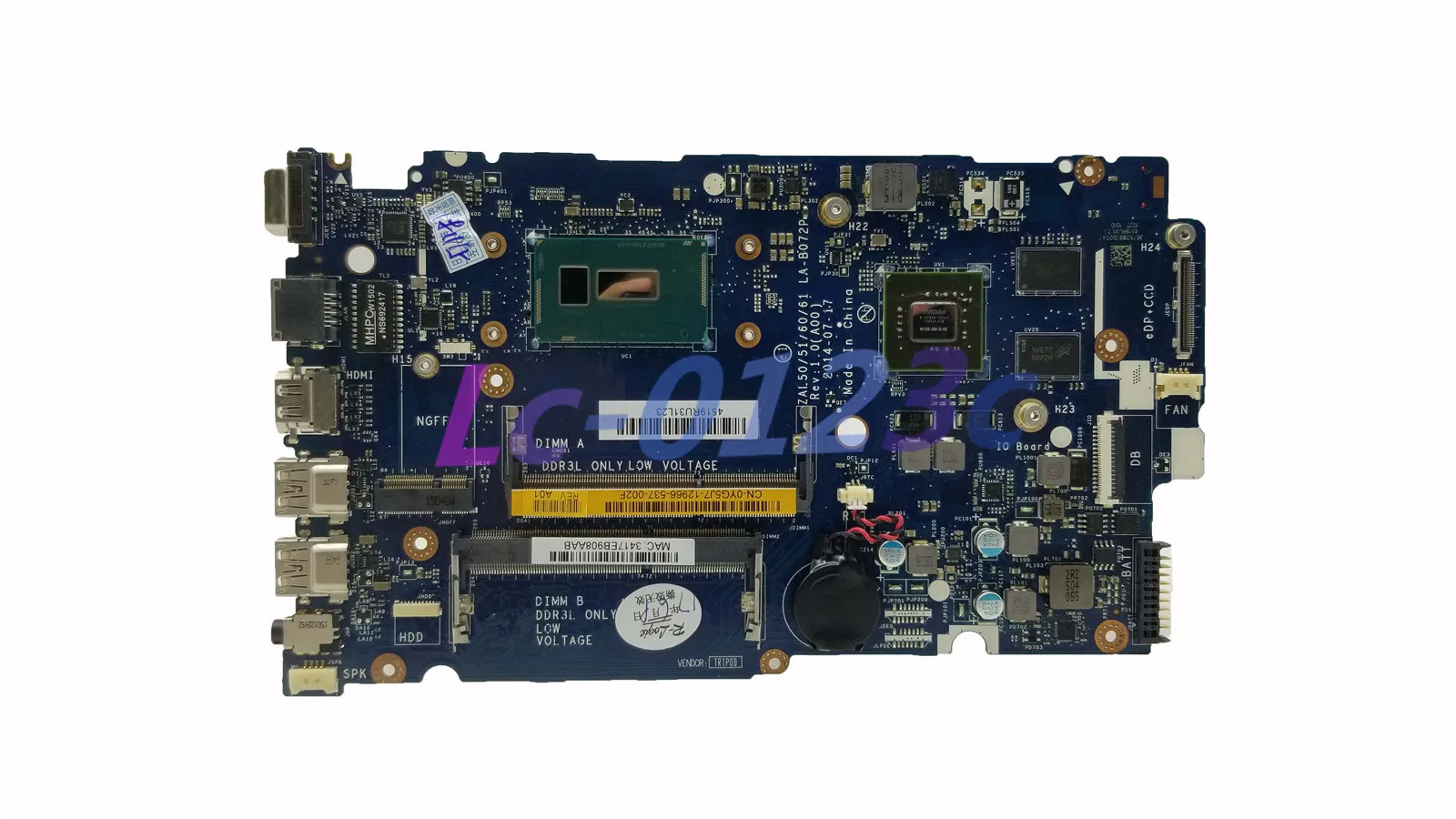 

FULCOL para Dell latitud 15 3550 portátil placa base 0YG5J7 CN-0YG5J7 YG5J7 LA-B072P I7-5500U CPU y 830 M de GPU ddr3