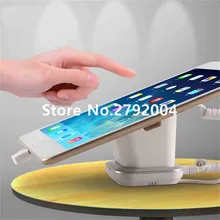 10pcs/lot Tablet security alarm Ipad display stand andriod anti theft holder charging apple mount devices for retail phone shop