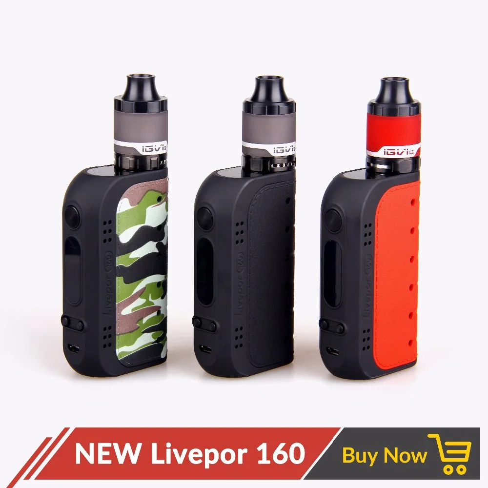 

Yosta Livepor 160W Mod Kit VW/TC Protection OLED Screen TC with IGVI P2 RDA Atomizer Tank fit Mesh Coil for Vape E Cig Yosta 160