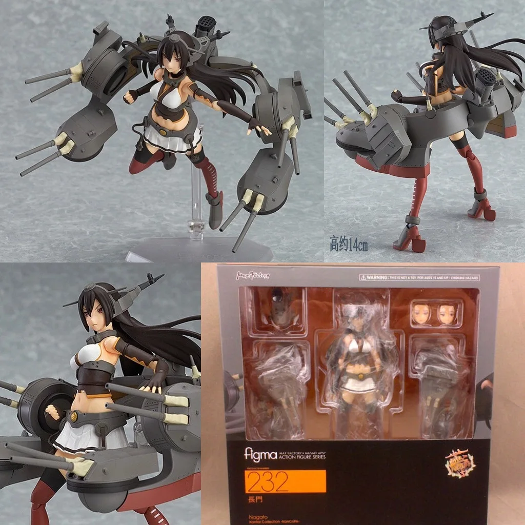Figma Kantai Коллекция Nagato &amp Mutsu 14 см фигурка модель игрушки | Игрушки и хобби