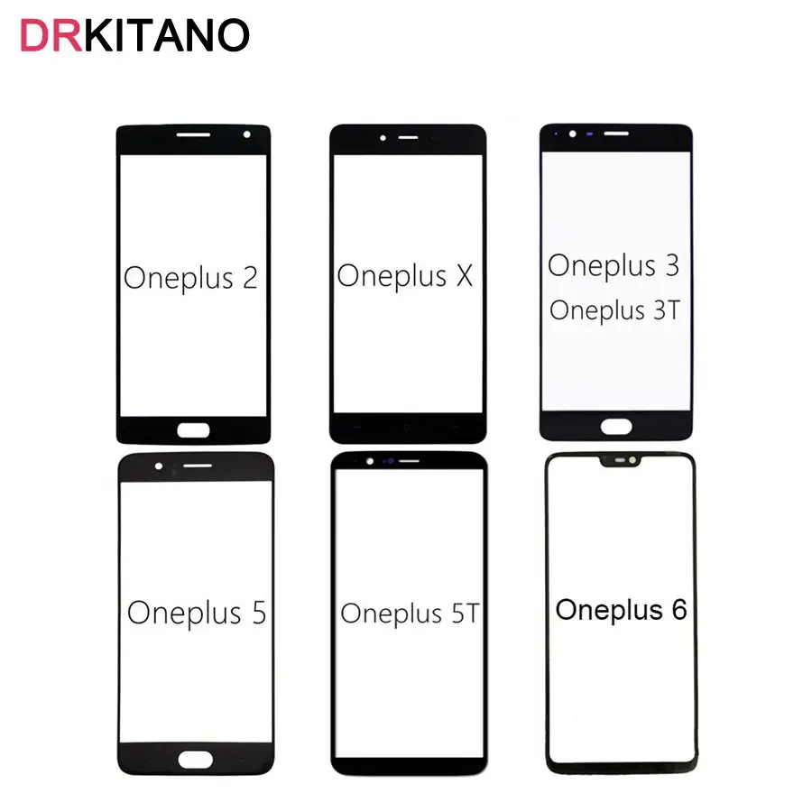 

Oneplus 3 Front Glass Lens Outer LCD Screen Touch Panel Cover Oneplus 3 Front Glass Lens 2/3T/X/5/5T/6 A3000 A3003 Replacement