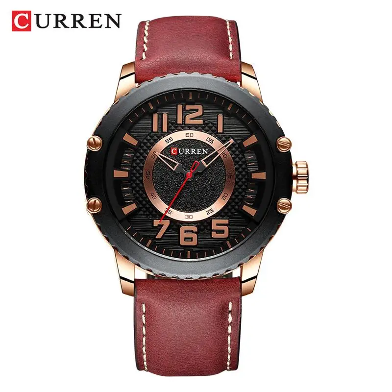 

CURREN Luxury Brand Men Analog Leather Sports Watches Men's Army Military Watch Male Date Quartz Clock Relogio Masculino 2019
