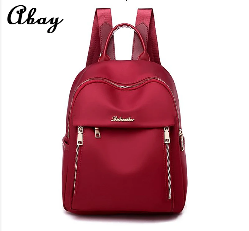 

2019 fashion female backpack female nylon teen girl backpack casual style large capacity student bag