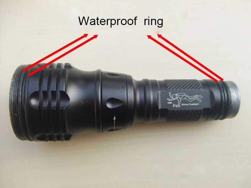 AIMIHUO T6 LED Diving Flashlight Powerful Aluminum Alloy Flashlight Torch IPX7 Waterproof Underwater Flashlights T6 LED Lantern (3)