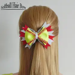 Персонализированный Софтбол Бейсбол кожа шов волос Лук много цветов в наличии