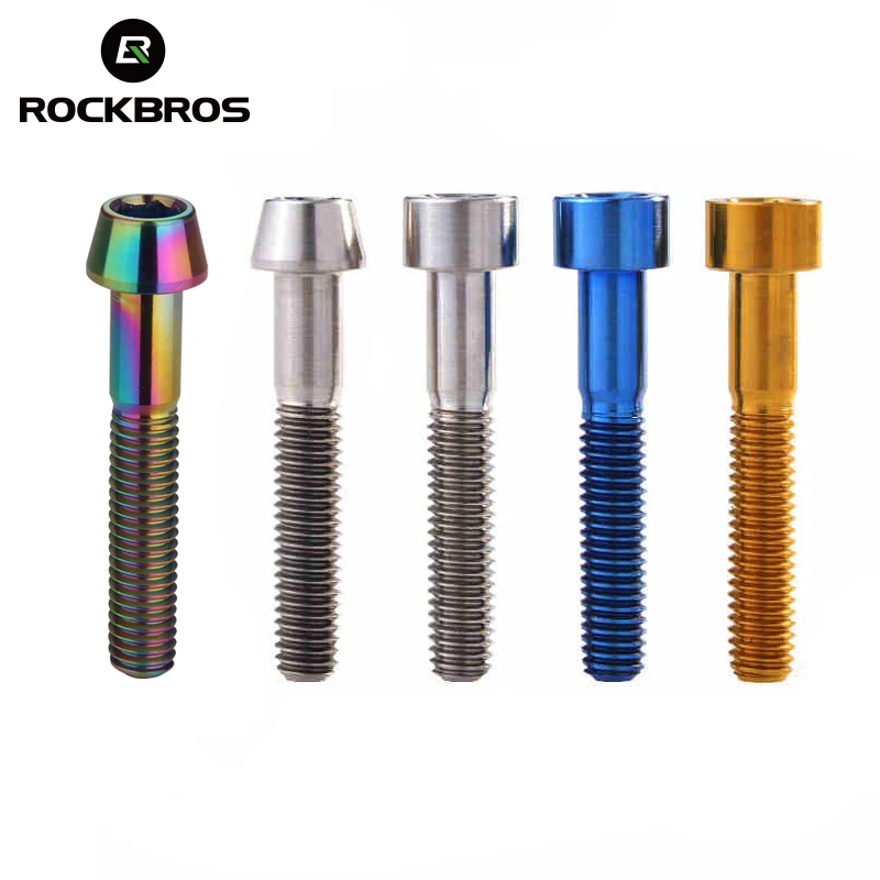 ROCKBROS M6 x 35 mm Bike Headset Bolts MTB Road Bicycle Titanium Ti