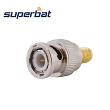 Superbat 5 шт. SMA-BNC RF адаптер SMA женский Джек BNC штекер прямой коаксиальный разъем