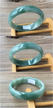 

Old pit jade a goods violet large imperial concubine fluttering flower Yang Green natural Burma Jade Bracelet