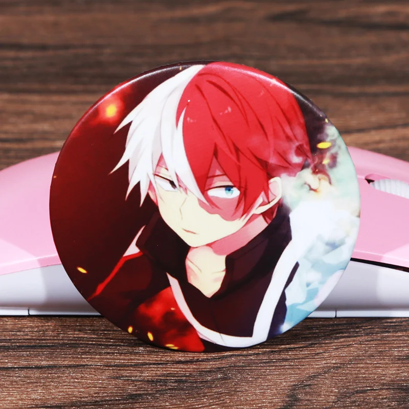 

FFFPIN 5.8cm Japan Anime Brooch My Hero Academia Badge Izuku Midoriya Breastpin Pin Coin Icon Collect Russia Room Home Backpack