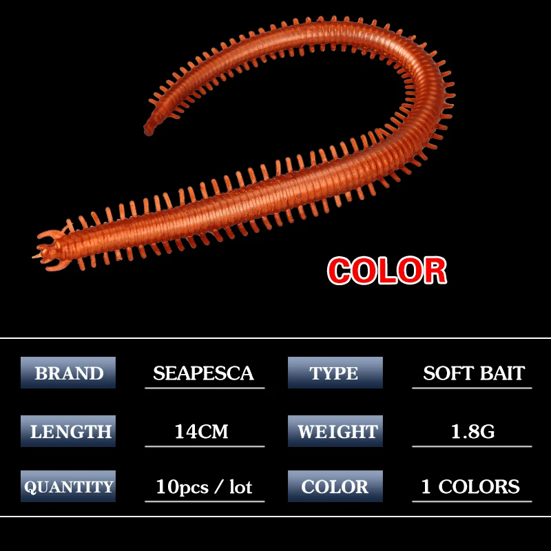 SEAPESCA искусственная силиконовая Многожильная приманка 1 8g13 8см реалистичные