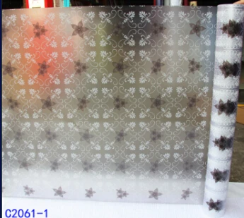 Прозрачная Солнцезащитная Просвечивающая декоративная пленка для стекла Наклейка для ванной матовая самоклеящаяся пленка 90 см x 500 см - Цвет: C2061 1