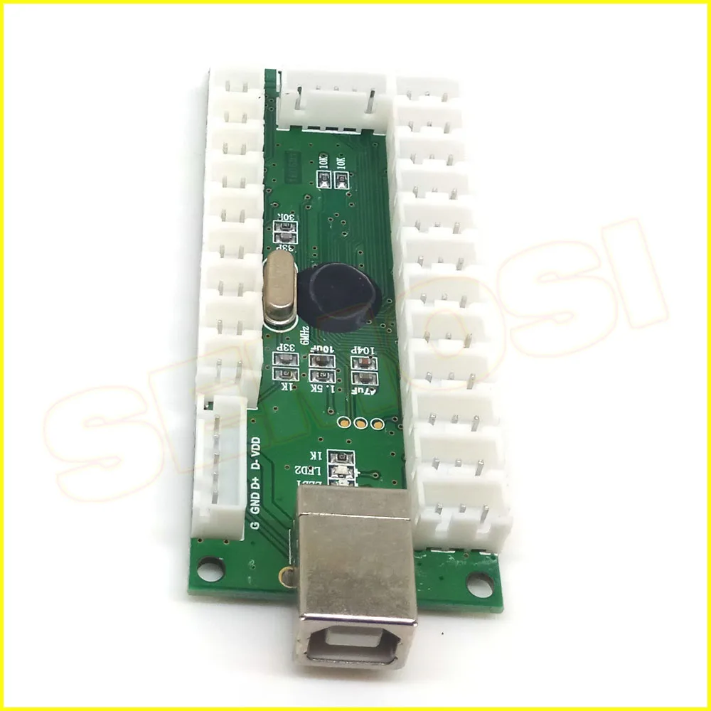 USB энкодер для ПК светодиодный джойстик кнопок с подсветкой Нулевая задержка Mame