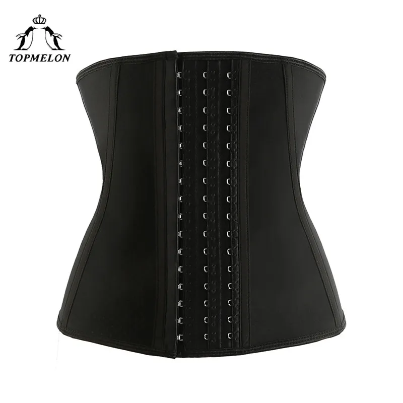

TOPMELON Breathable Wait Trainer Belly Control Slimming Belt Modeling Strap Eyes & Hook Latex Corset Shapers Hollow Out 2018