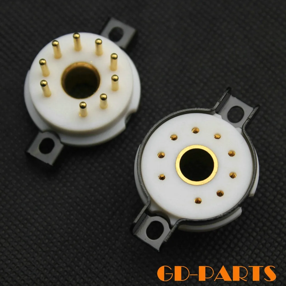 

EIZZ 1PC High end Magnoval 9-PIN Teflon Tube socket For WE34 WE429 8233 6S45P WE418A Vintage Amplifier DIY