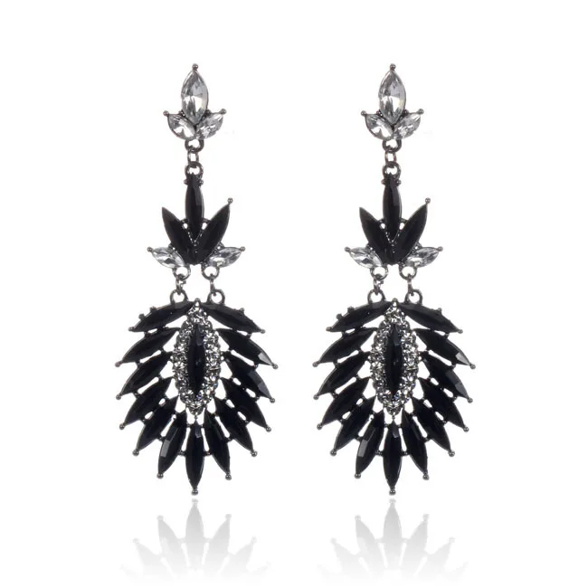 Wholesale Promotion Top Fashion Orecchini Jewelry DIY Vintage Boho Leaf Black Earrings For Women Free Shipping LE1314# | Украшения и
