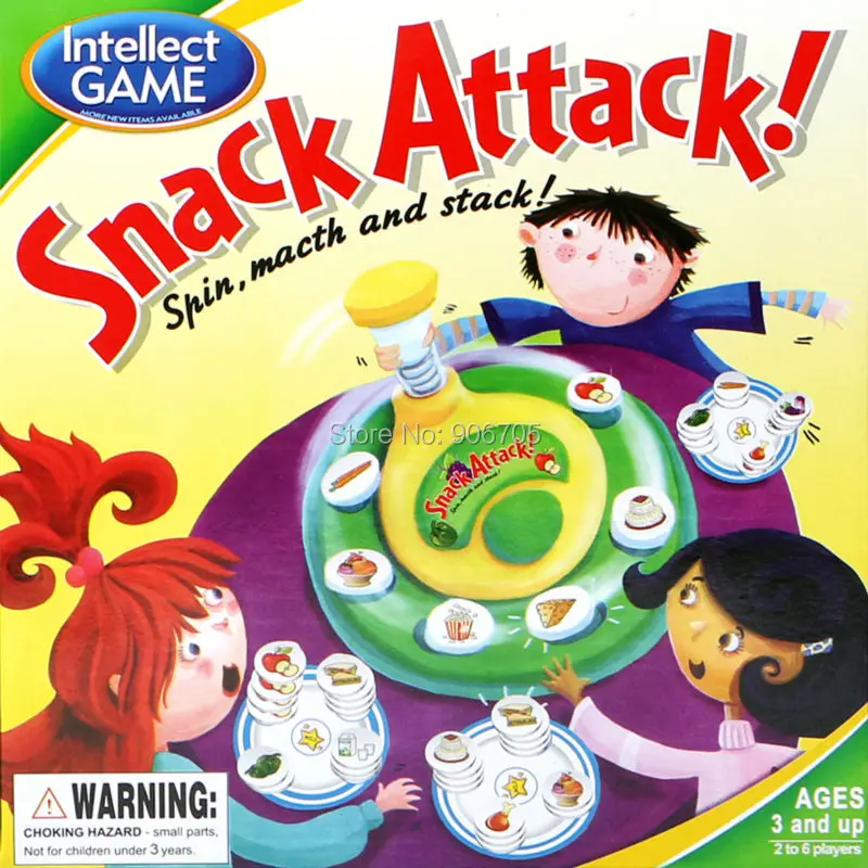 Fun game Snack Attack spin macth and stack Board Matching Stacking Game Antistress font b Gadget