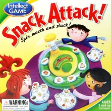 Fun game Snack Attack spin, macth and stack Board Matching Stacking Game Antistress Gadget Parent-Child Interaction Play Game