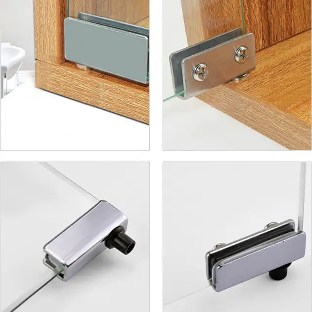 Online Shop 2pcs Glass Door Pivot Hinge Cabinet Doors Wardrobe Tv