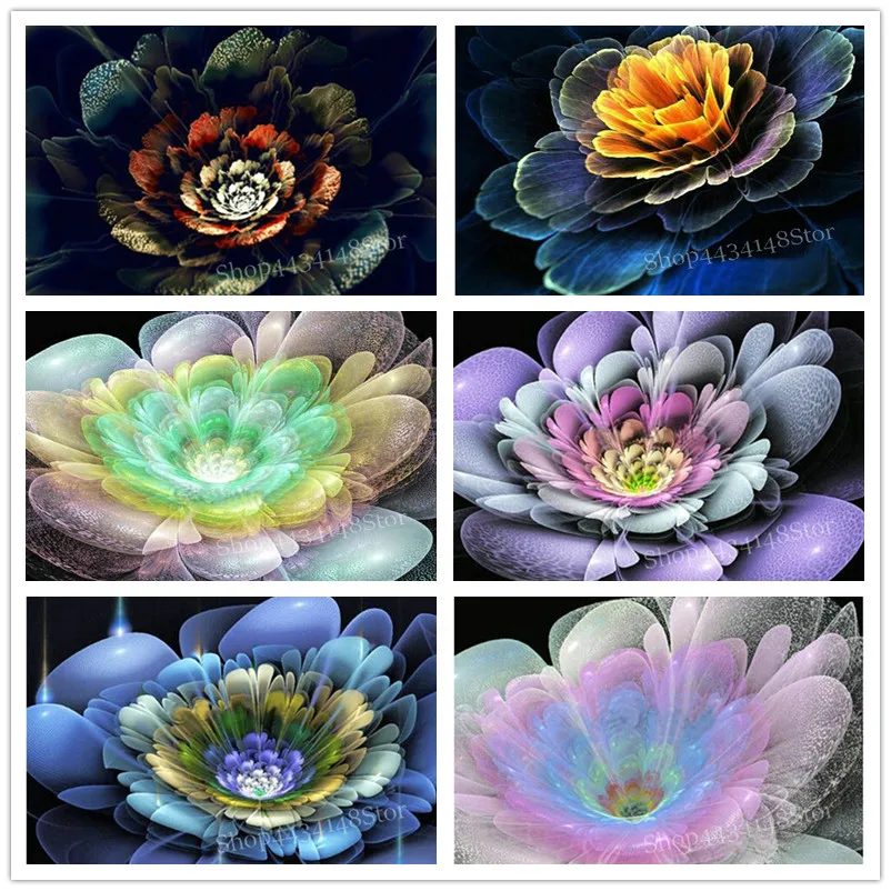 

New 25 style 5d diy diamond painting flowers full square / round 3d diamond embroidery crystal mosaic 20x25cm home decoration