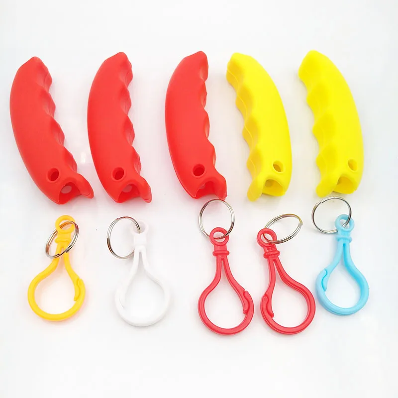 

Bag Carrying Handle Silicone Bag holder Handbag Basket Shopping Bag Grip Hand Tool Kitchen with Plastic buckle