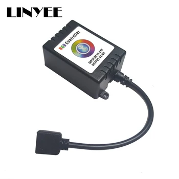 

New DC12V 24V 6A Wireless Bluetooth Music Smartphone App Remote RGB Controller For 5050 RGB LED Strip IOS Android controllered