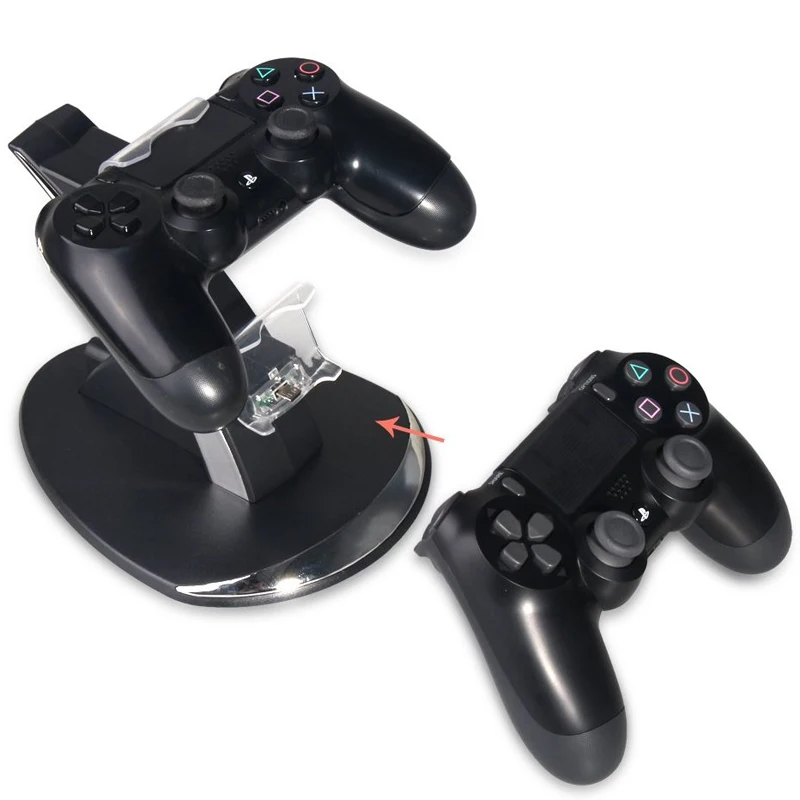 Двойной док станция зарядное устройство для PS4/PS4 Slim/PS4 Pro игровой контроллер