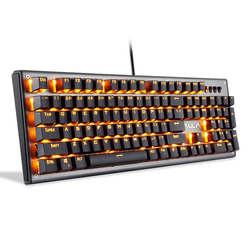 

AULA Gaming Mechanical Keyboard Blue Red Switch 104 LED Backlit Mechanical Keyboards Anti-ghosting Computer Gamer