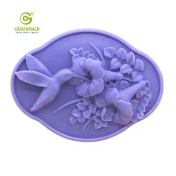 

Grainrain Soap Mold Bird Silicone Craft Soap Making Mould Candle Resin DIY Handmade Mold