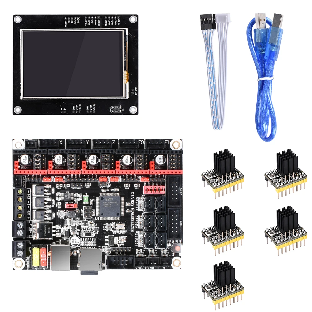 BIGTREETECH SKR V1.3 مجلس 32 بت Smoothieboard + BLtouch V3.0 + TFT35 اللمس شاشة + TMC2208 TMC2130 3D طابعة أجزاء MKS الجنرال L A4988