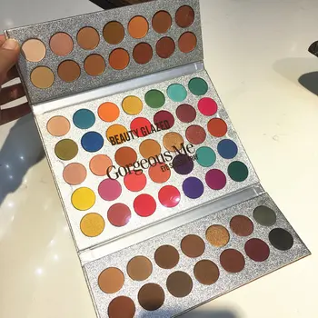 

Beauty Glazed 63 Color Eyeshadow Makeup Palette Waterproof Shimmer Matte Pigments Sexy Smoky Eye Shadow Sombra Nude Cosmetics