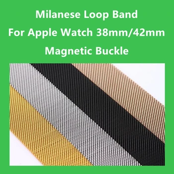 

Milanese Loop Band 1:1 For Apple Watch 42mm 38mm Milanese Magnetic Bracelet Stainless Steel Strap For iWatch Band Series 1 2 3
