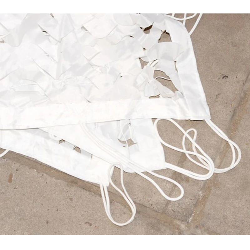 VILEAD 1.5 متر x 8 متر (5FT x 26FT) سنو وايت الرقمية التمويه صافي العسكرية الجيش كامو المعاوضة الشمس المأوى للصيد التخييم خيمة