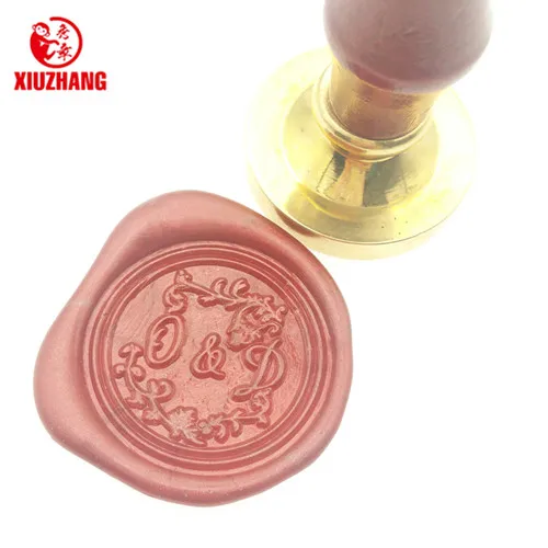 

Custom Initial Two letter with flowers Monogram double letter Wax Seal Stamp /personalized wedding wax seal/ Cute stationery