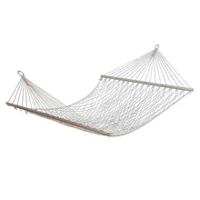 59″ Double Hammock 2 Person Patio Bed Nylon Rope Outdoor Netting Hanging Swing
