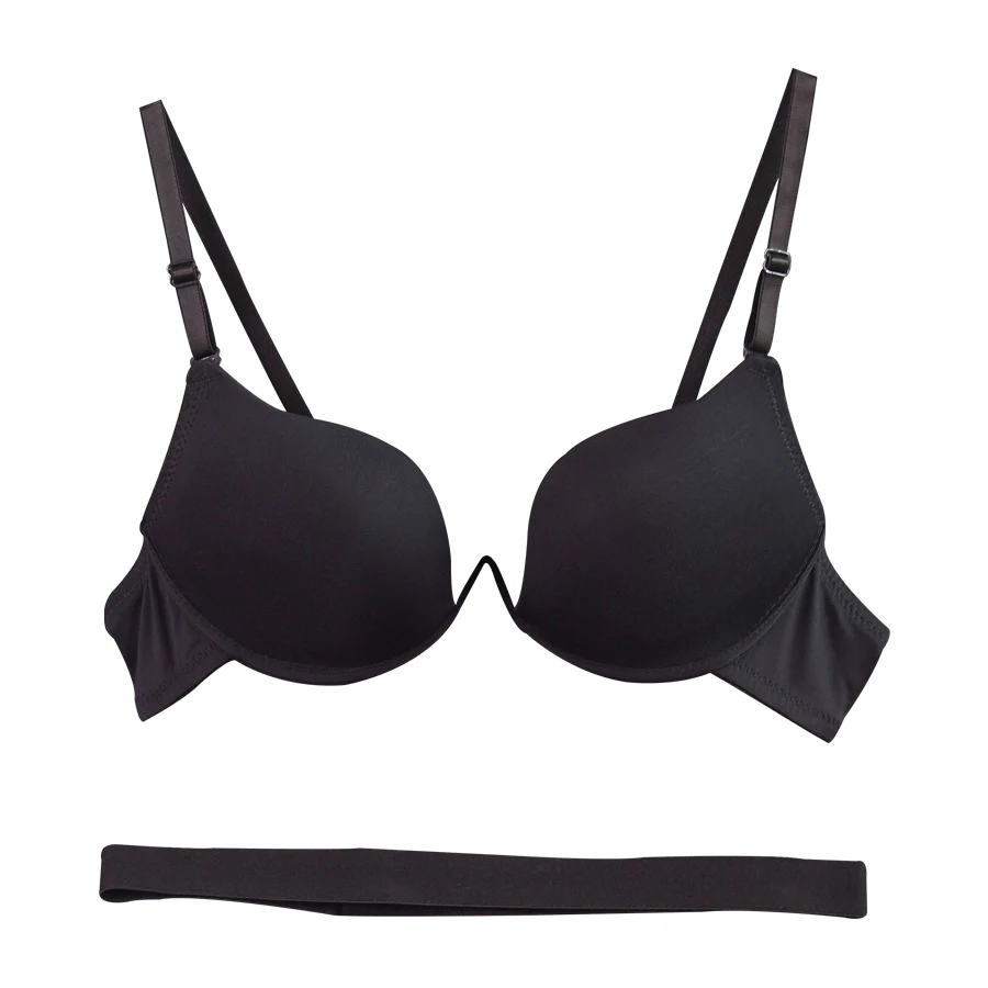 Top quality plunge bra seamless candy color women's lingerie push up underwire girl underwear sexy everyday hot bras 7 colors bra and panty sets