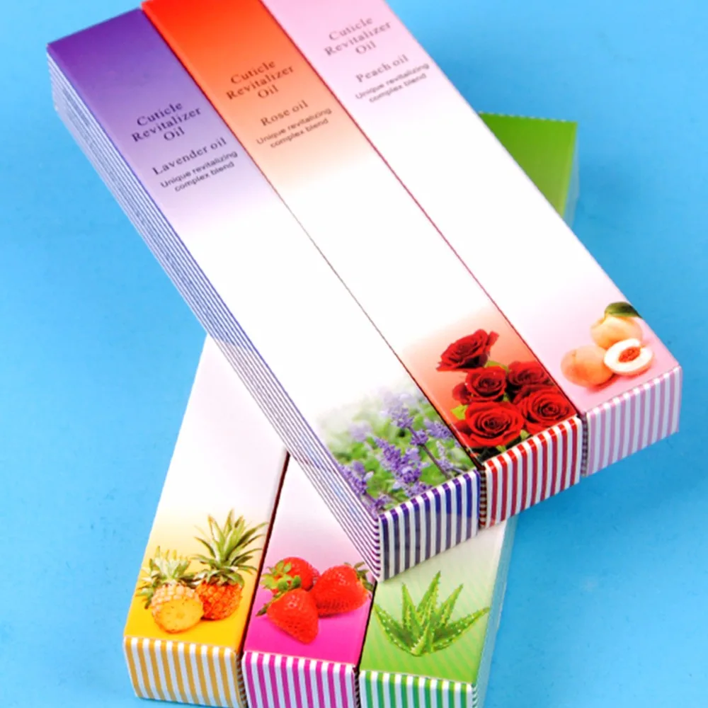 6pcs Nail Cuticle Oil 3ml Fruit Flower Flavor Oil Pen Manicure Nail Art Nutrition Treatment Care Tool Manicure Soften Pen Tool