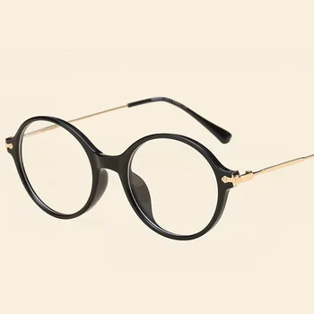 

Men Women Myopia Eyeglasses Frame Round Goggles Retro Fashion Optical Eyewear Frame Trendy Vintage TR90 Ultralight Glasses Frame